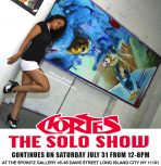 SATURDAY JULY31. CORTES THE SOLO SHOW CONTINUES AT 5POINTZ.